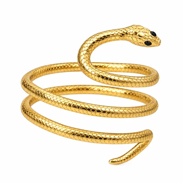 amaille_Serpentine_Gold_Snake_Wrap_Bracelet