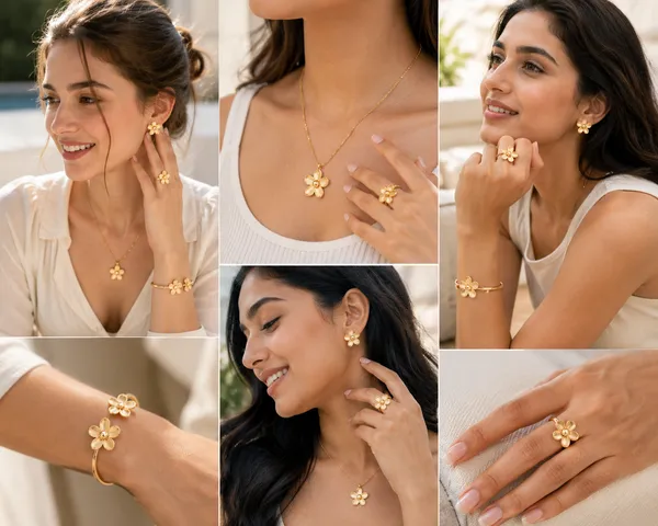 Gold_Alloy_Five_Petal_Floral_Jewellery_Set_For_Women