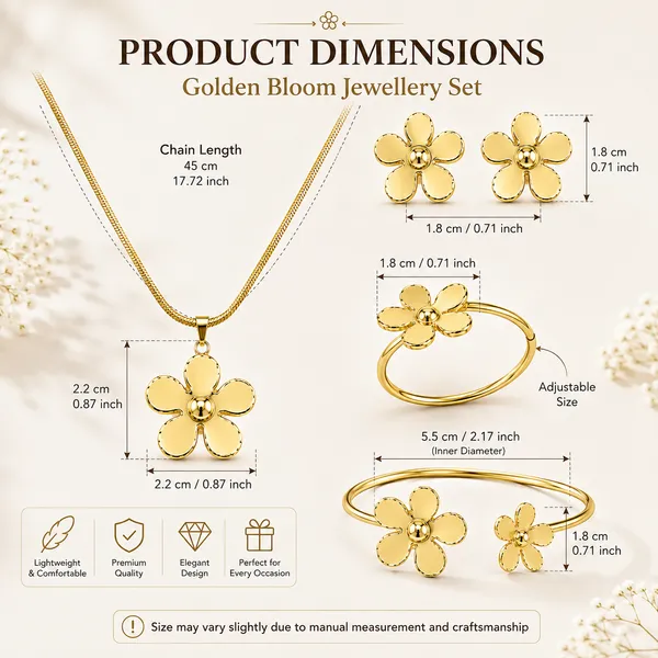 Gold_Alloy_Five_Petal_Floral_Jewellery_Set_For_Women