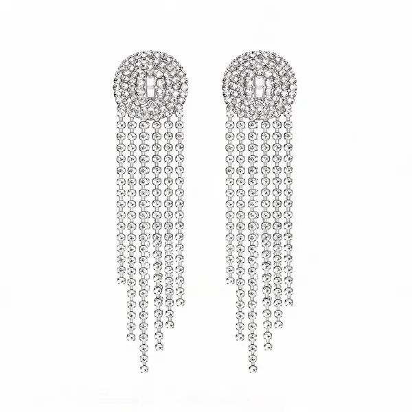 Silver_Alloy_Rhinestone_Cascading_Chandelier_Earrings_For_Women