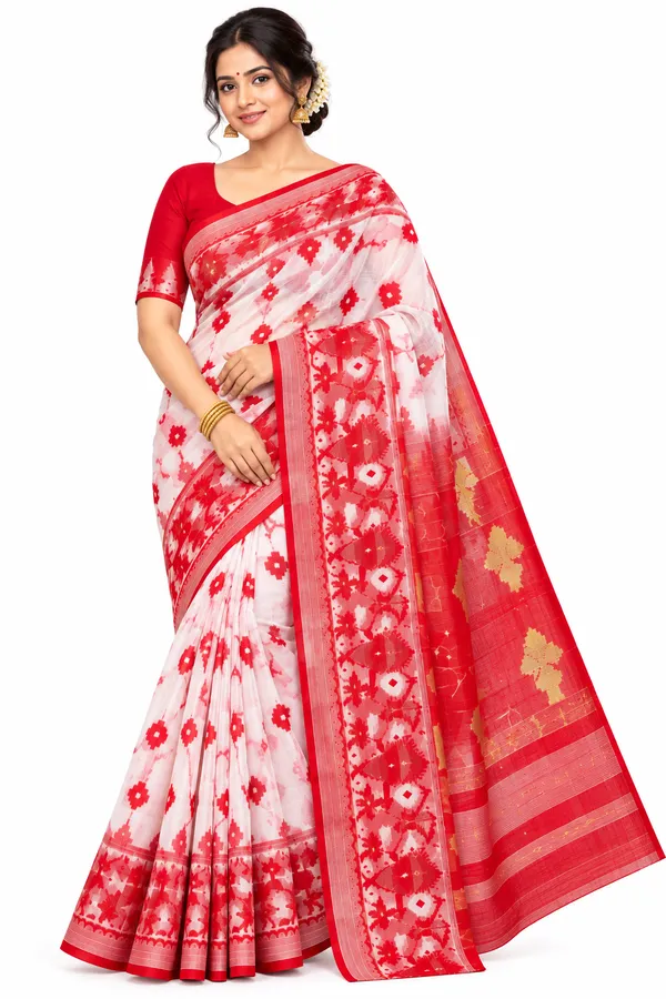 Dhakai_Jamdani_Saree_–_White_&_Red_Traditional_Woven_Saree_with_Designer_Pallu_&_Border