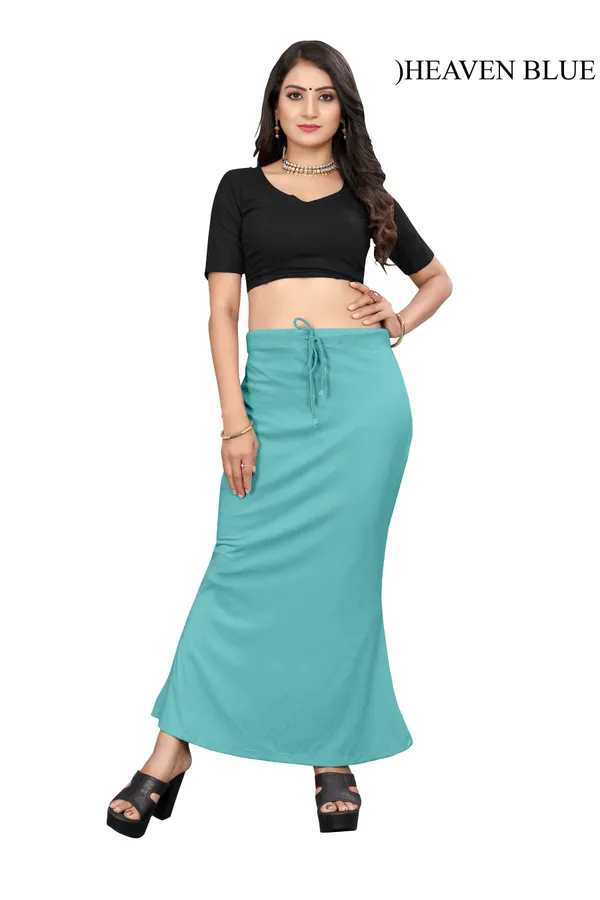 Turquoise_Drawstring_Maxi_Skirt_for_Women