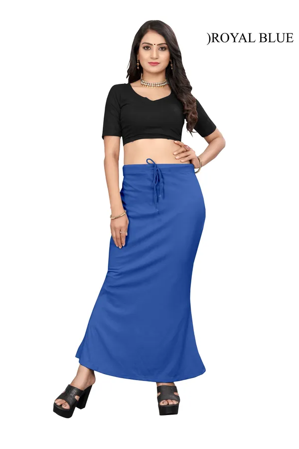 Royal_Blue_Drawstring_Maxi_Skirt_for_Women