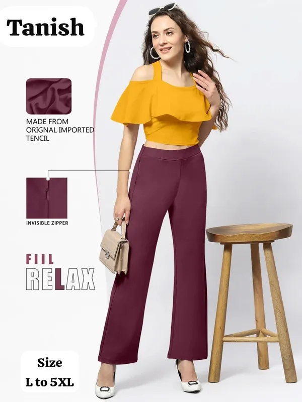 Maroon_Tencel_Relaxed_Fit_Trousers_for_Women
