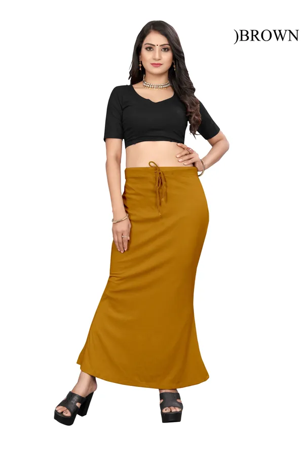 Black_Crop_Top_And_Mustard_Maxi_Skirt_Set_For_Women