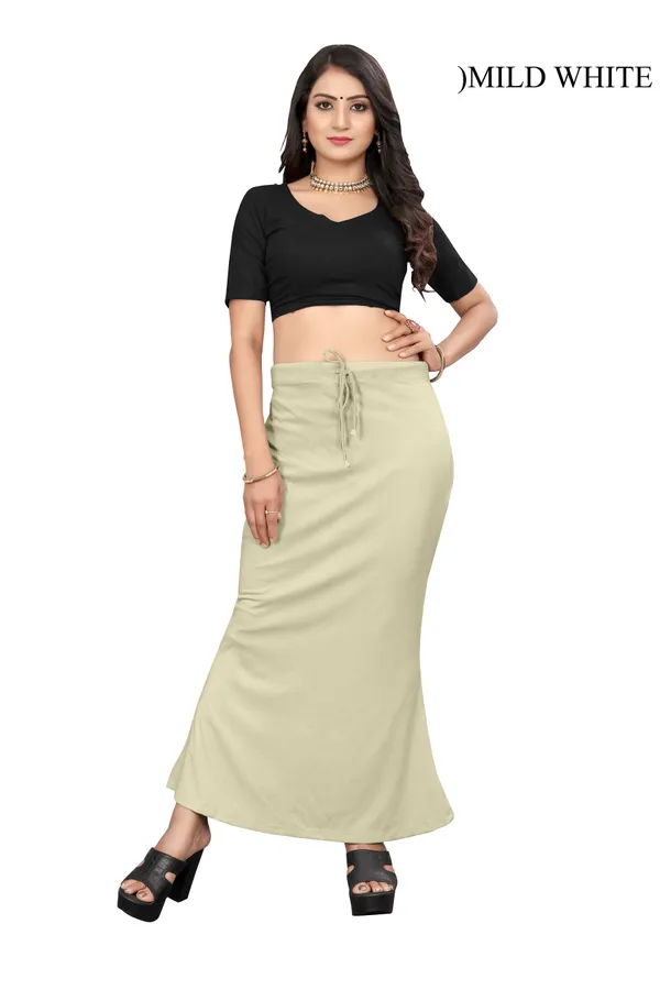 Cream_Drawstring_Maxi_Skirt_for_Women