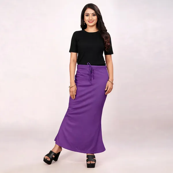 Purple_Lycra_Cotton_Drawstring_Maxi_Skirt_For_Women