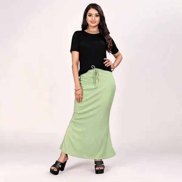 Mint_Green_Lycra_Cotton_Flared_Maxi_Skirt_For_Women
