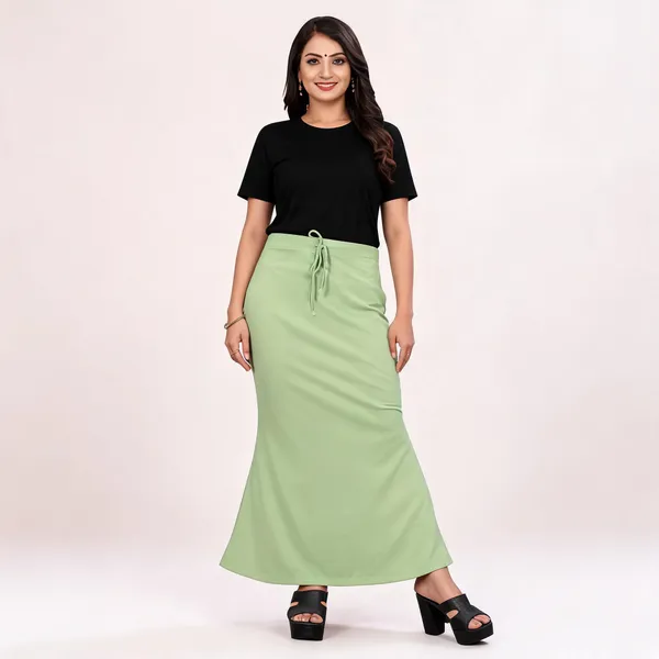 Mint_Green_Lycra_Cotton_Flared_Maxi_Skirt_For_Women