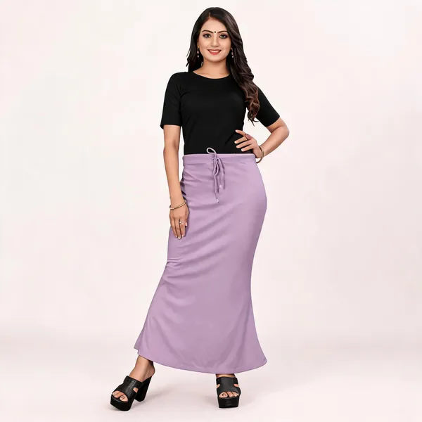Lavender_Lycra_Cotton_Flared_Maxi_Skirt_For_Women
