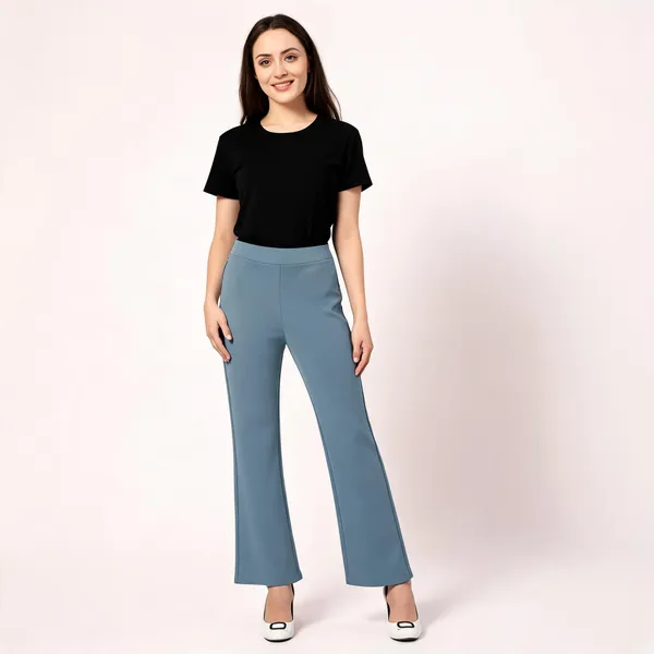 Blue_Tencel_Wide_Leg_Trousers_For_Women