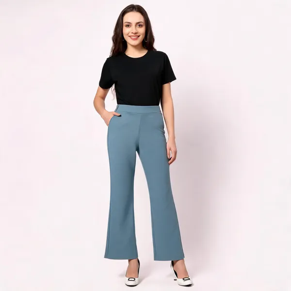 Blue_Tencel_Wide_Leg_Trousers_For_Women