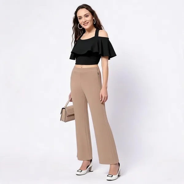 Beige_Tanish_Trouser_For_Women