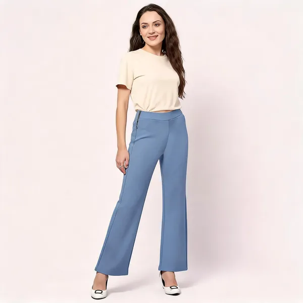 Blue_Tencel_Wide_Leg_Trousers_For_Women