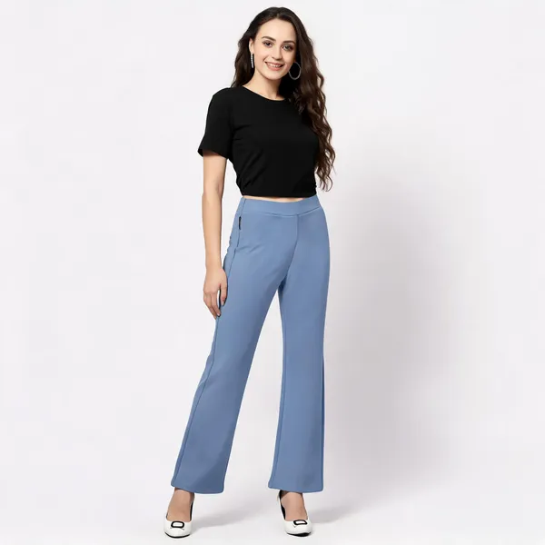 Blue_Tencel_Wide_Leg_Trousers_For_Women