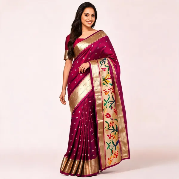 Magenta_Silk_Traditional_Saree_For_Women