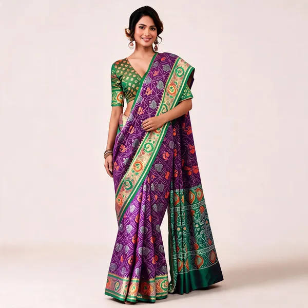 Purple_Patola_Silk_Saree_For_Women