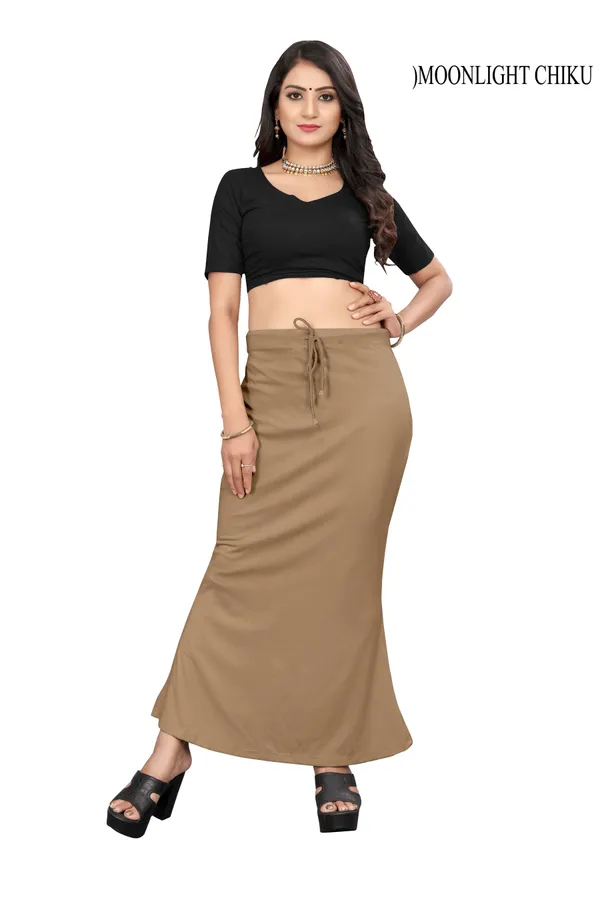 Beige_Flared_Long_Skirt_for_Women