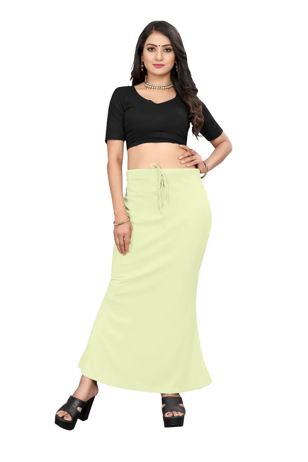 Light_Green_Drawstring_Flared_Skirt_for_Women