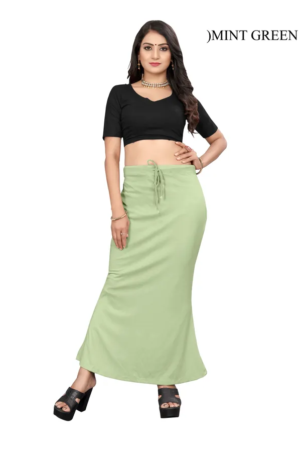 Mint_Green_Drawstring_Maxi_Skirt_for_Women