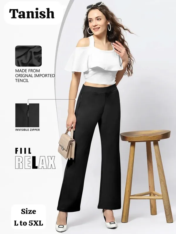 Black_Tencel_Wide_Leg_Pants_for_Women