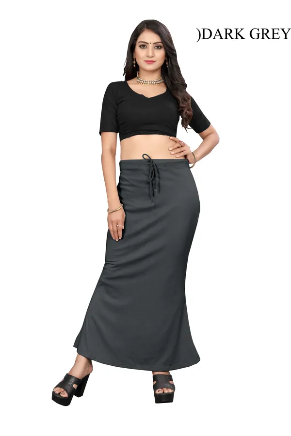 Dark_Grey_Maxi_Skirt_With_Drawstring_Waist_for_Women