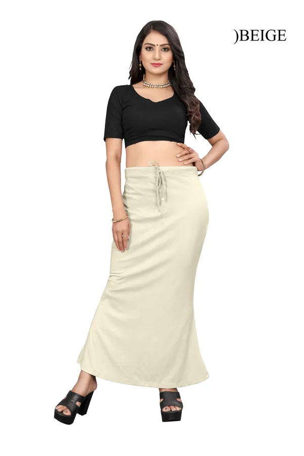 Beige_Drawstring_Maxi_Skirt_for_Women