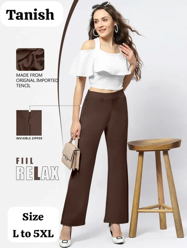 Brown_Tencel_Wide_Leg_Trousers_for_Women