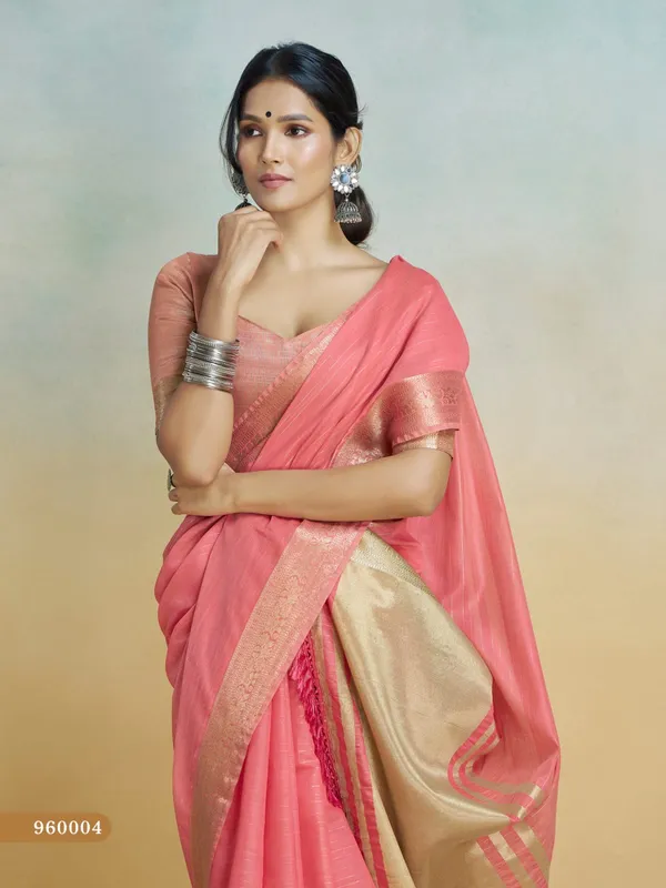 Coral_Woven_Saree_For_Women