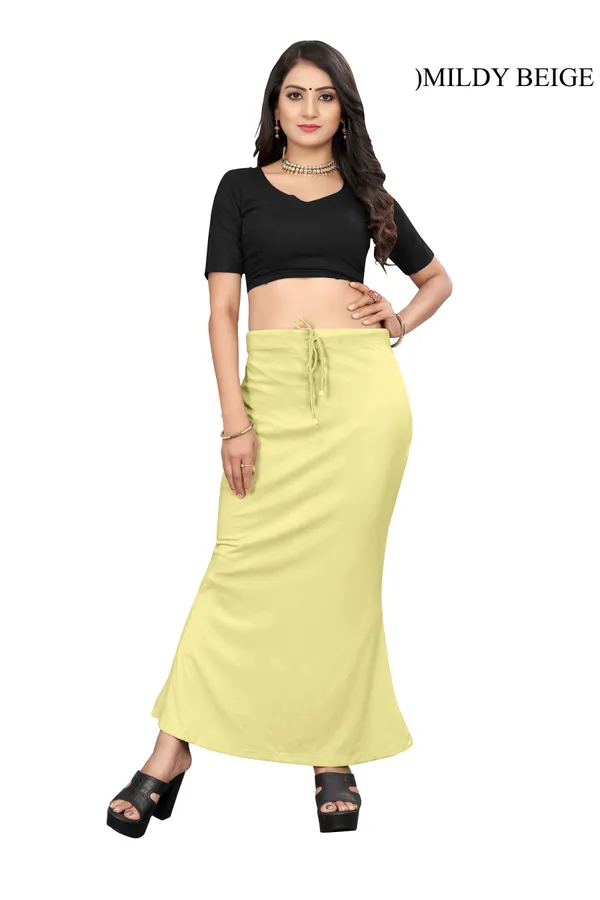 Yellow_Drawstring_Maxi_Skirt_for_Women