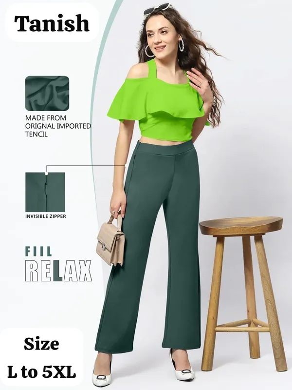 Green_Tencel_Ruffle_Co_Ord_Set_For_Women