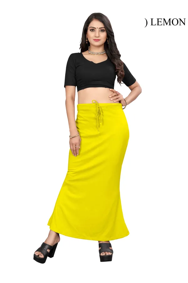 Yellow_Drawstring_Maxi_Skirt_for_Women