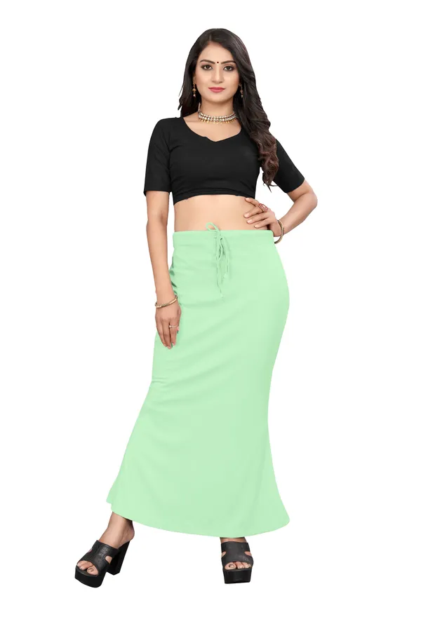 Mint_Green_Drawstring_Maxi_Skirt_for_Women