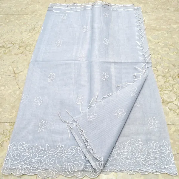 Grey_Embroidered_Saree_For_Women