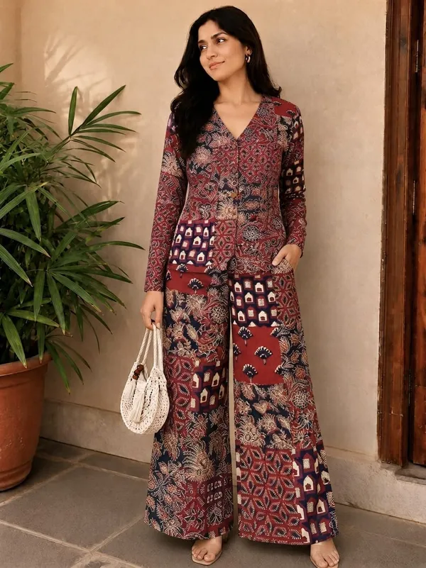 Maroon_Printed_Wide_Leg_Co_-_Ord_Set_For_Women