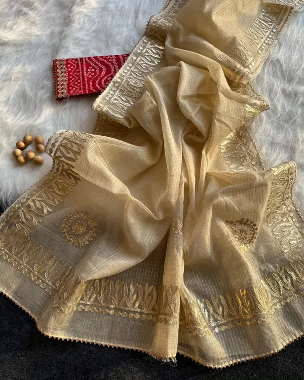 Beige_Embroidered_Saree_For_Women