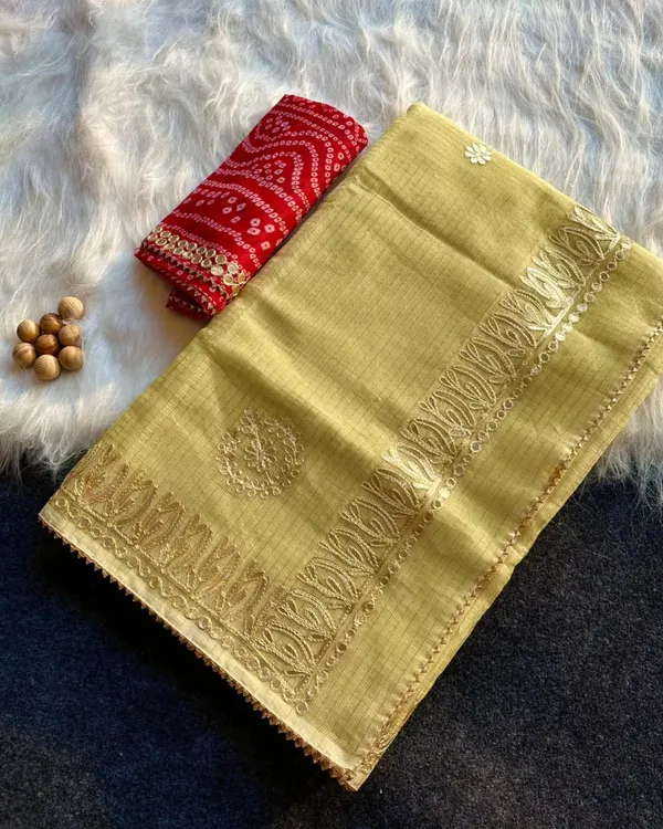 Yellow_Woven_Saree_For_Women