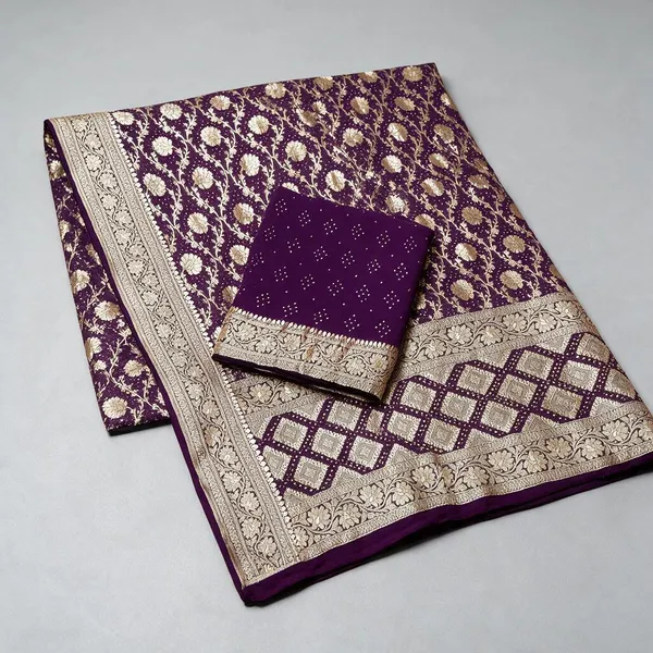 Purple_Premium_Cotton_Saree_For_Women