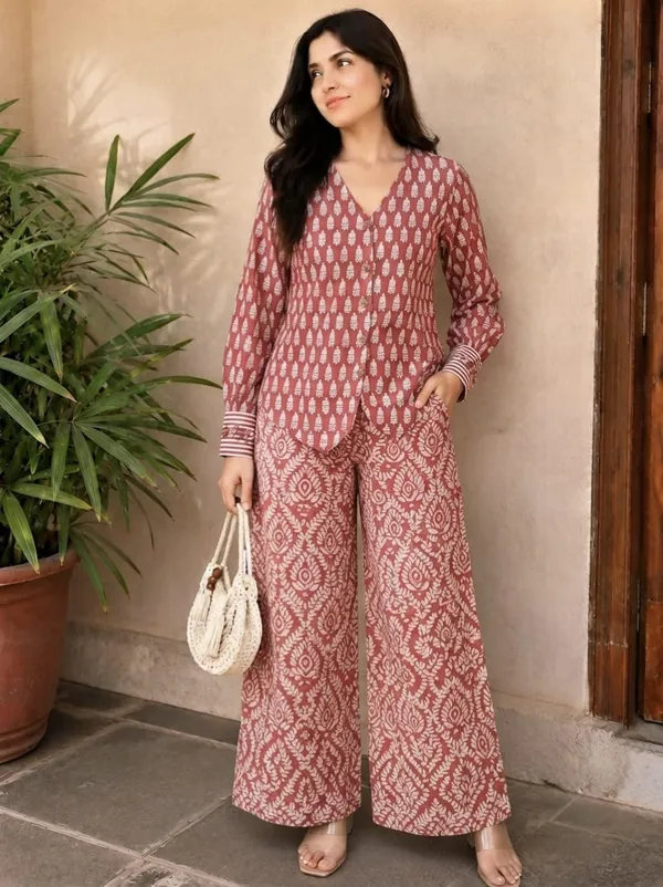 Maroon_Printed_Wide_Leg_Co_-_Ord_Set_For_Women