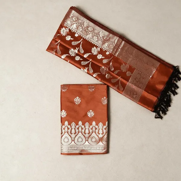 Orange_Premium_Cotton_Saree_For_Women