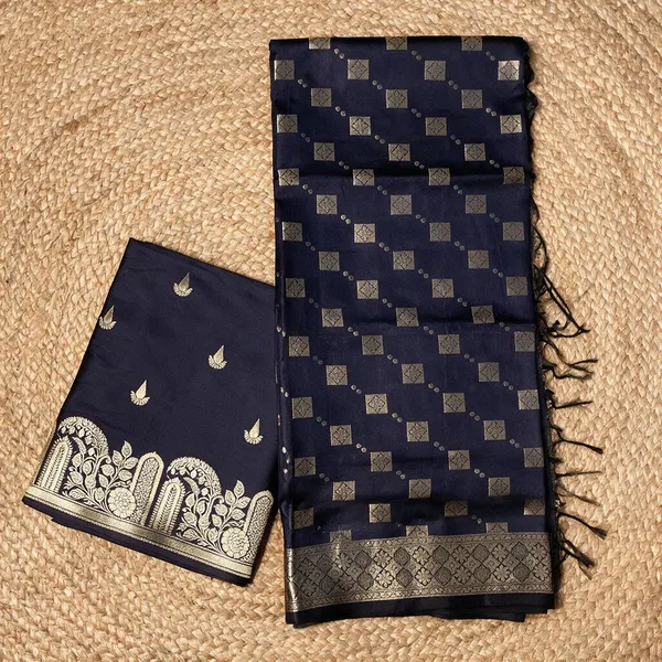 Black_Premium_Cotton_Saree_For_Women