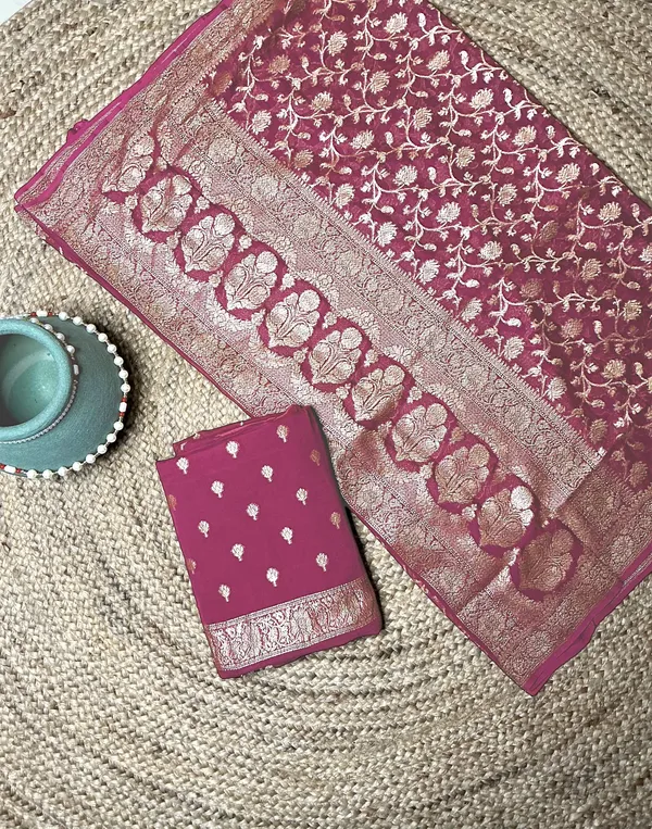 Pink_Premium_Cotton_Saree_For_Women