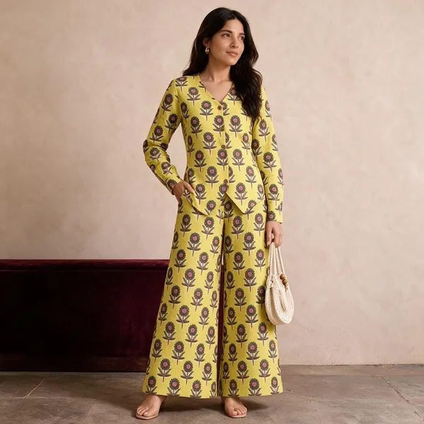 Yellow_Floral_Print_Co_-_Ord_Set_For_Women