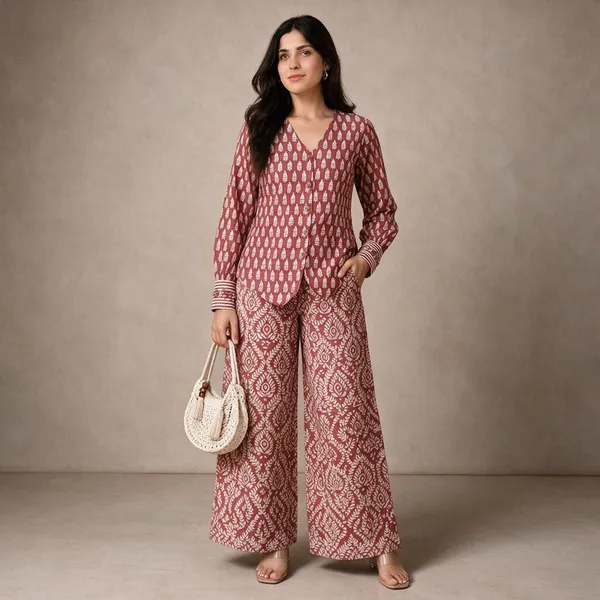 Maroon_Printed_Relaxed_Fit_Co_-_Ord_Set_For_Women