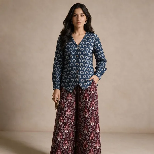 Navy_Printed_Maroon_Co_-_Ord_Set_For_Women