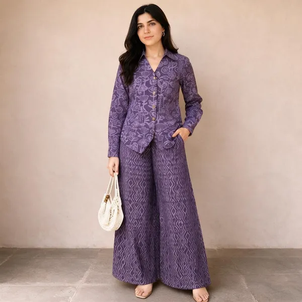 Purple_Printed_Co-Ord_Set_For_Women