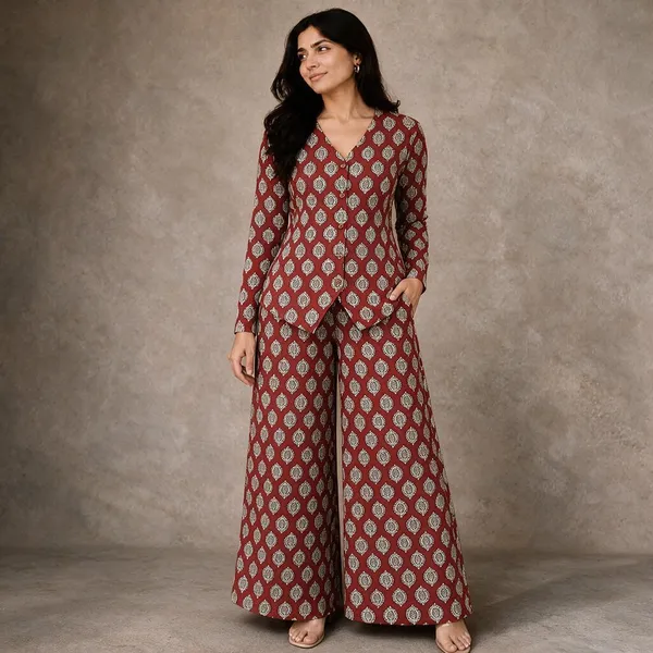 Red_Printed_Wide_Leg_Co_-_Ord_Set_For_Women