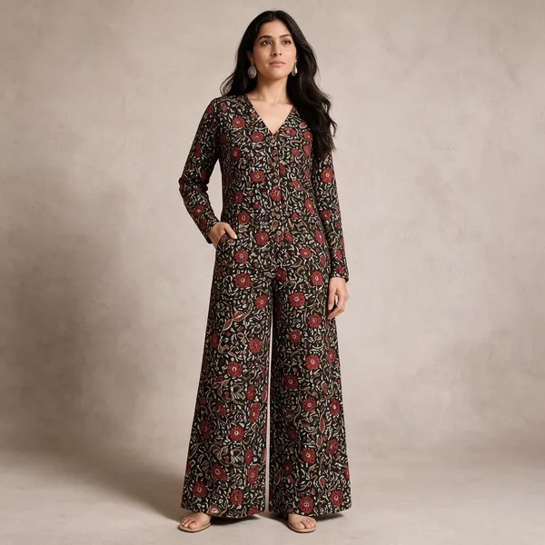 Black_Floral_Print_Wide_Leg_Co_-_Ord_Set_For_Women