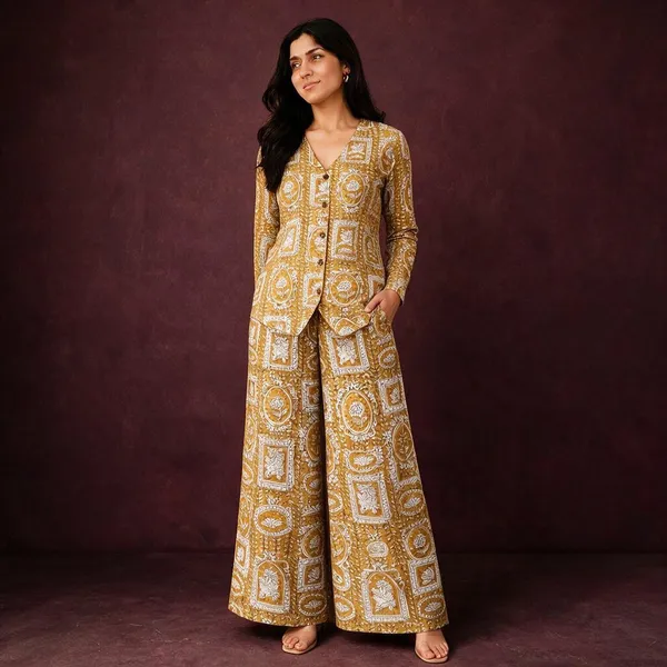 Mustard_Printed_Relaxed_Fit_Co-Ord_Set_For_Women