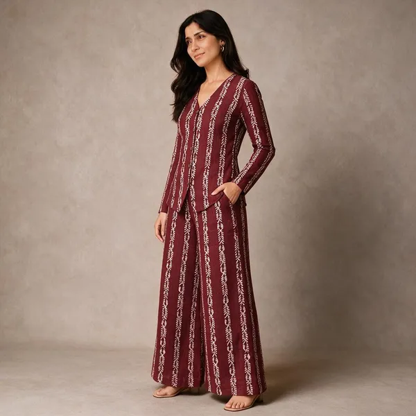 Maroon_Printed_Co-Ord_Set_For_Women
